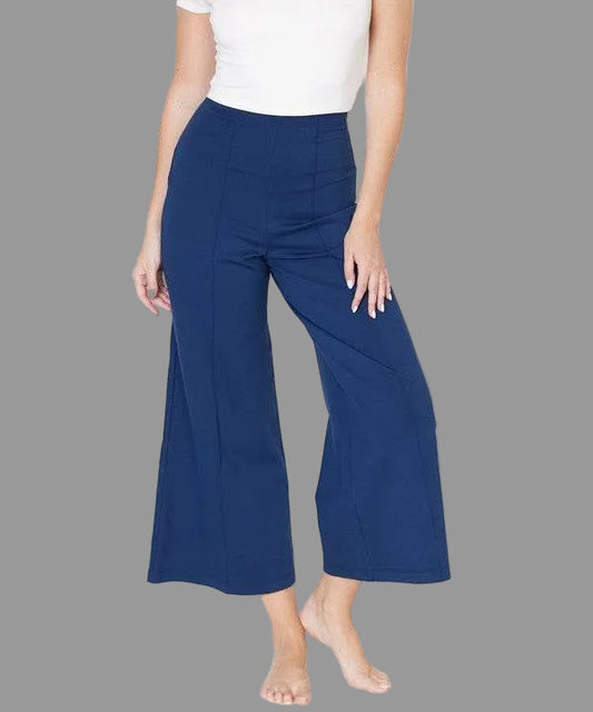 PONTE WIDE LEG ANKLE LENGTH PANTS – Ponte