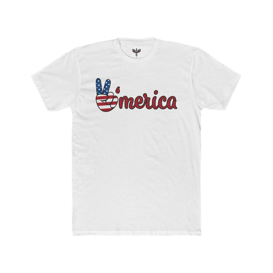 'Merica Patriotic Peace Sign T-Shirt