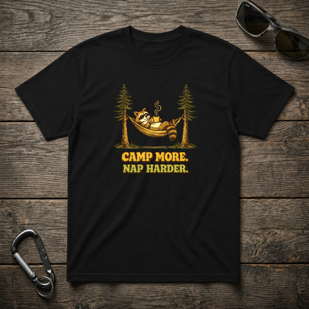 Camp More, Nap Harder T-Shirt