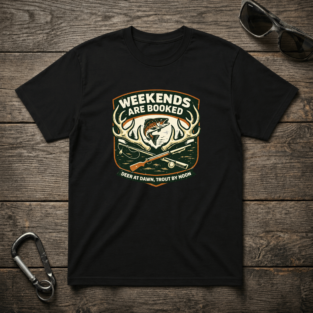 Weekends Are Booked Camping T-Shirt