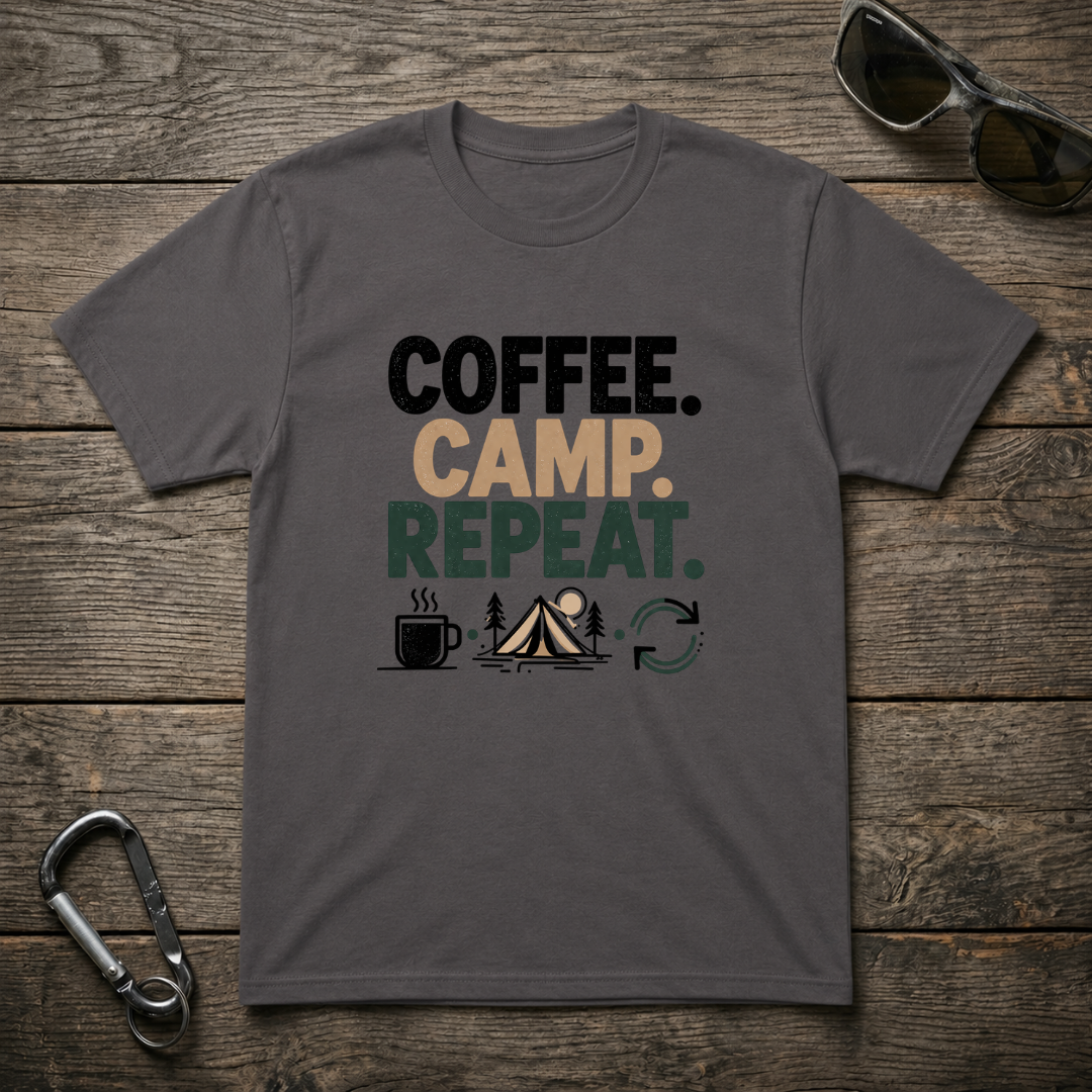 Camp. Coffee. Repeat. T-Shirt