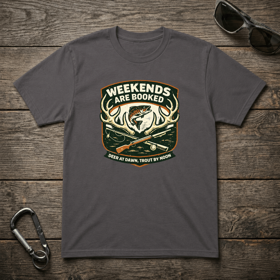 Weekends Are Booked Camping T-Shirt