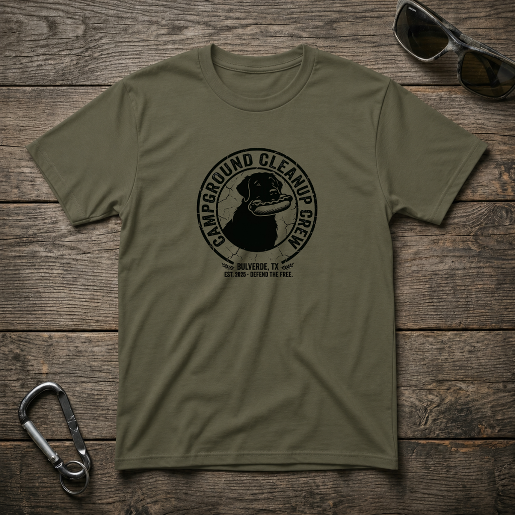 Campground Cleanup Dog Crew T-Shirt