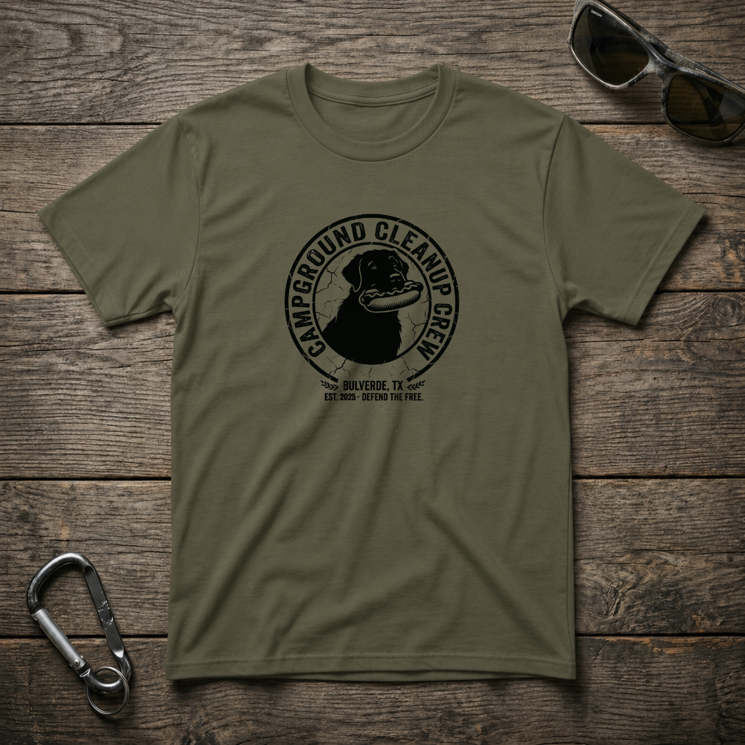Campground Cleanup Dog Crew T-Shirt