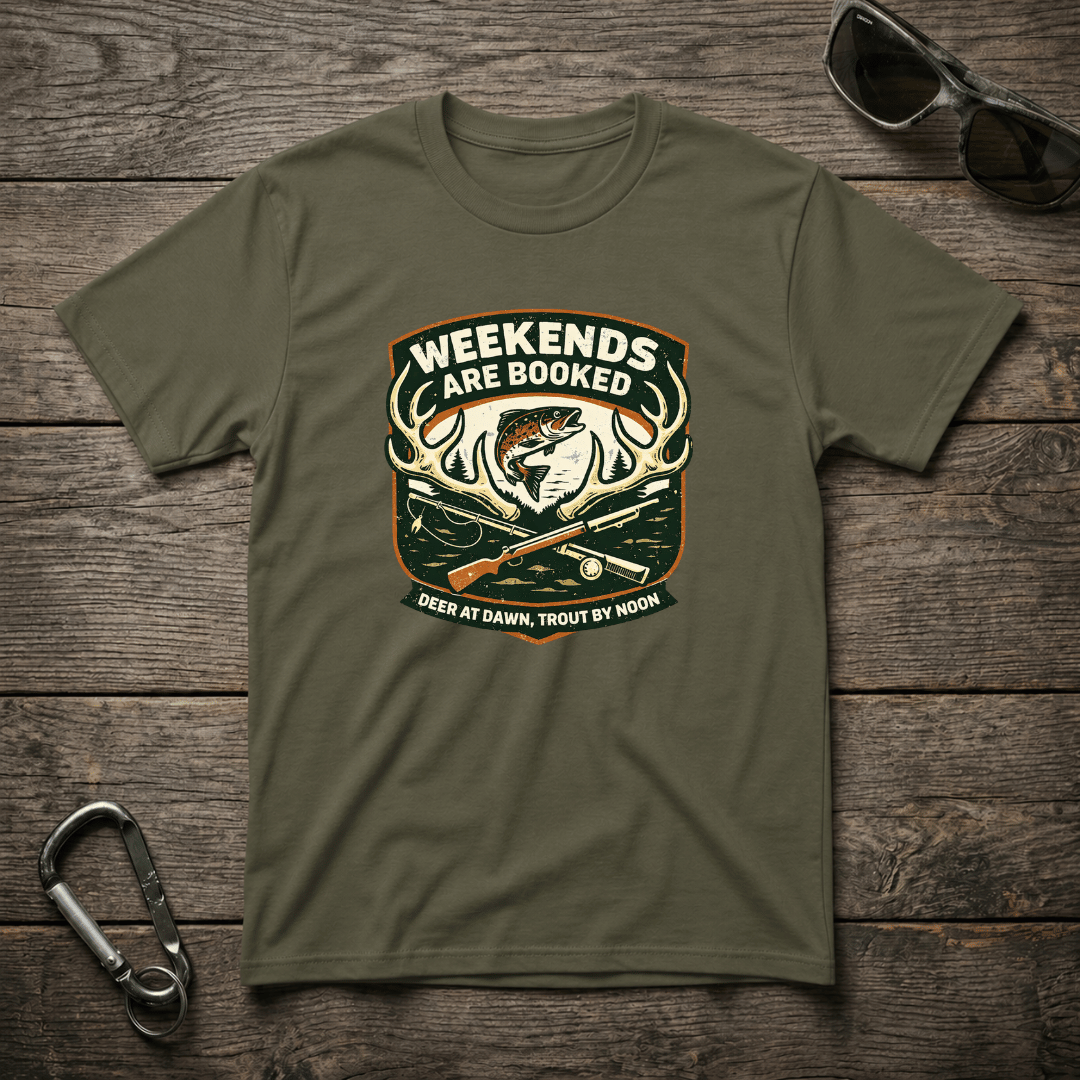Weekends Are Booked Camping T-Shirt