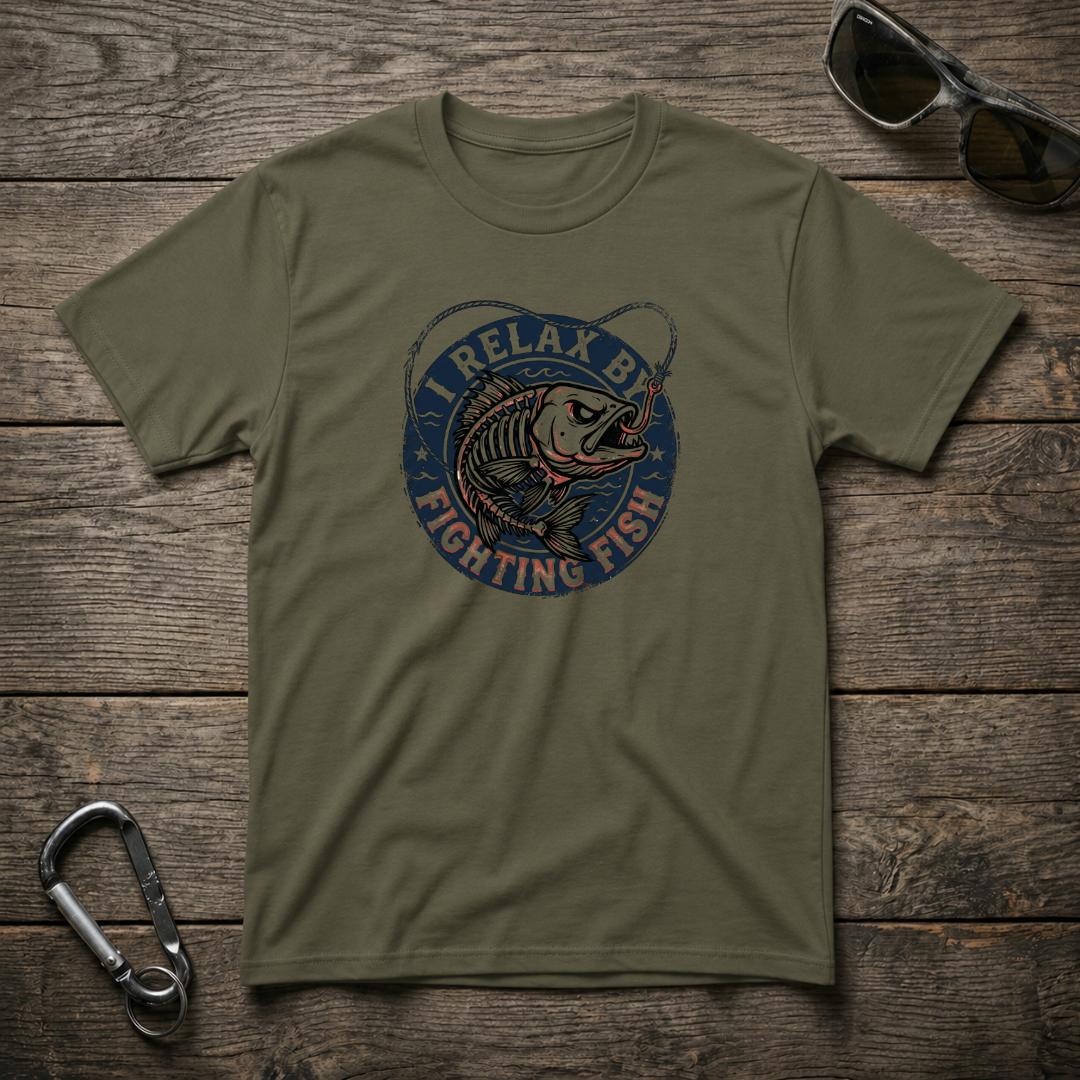 I Relax By Fighting Fish T-Shirt