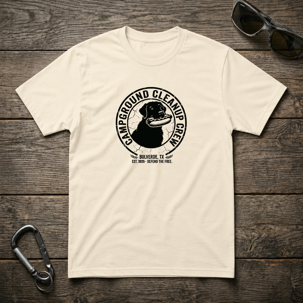 Campground Cleanup Dog Crew T-Shirt