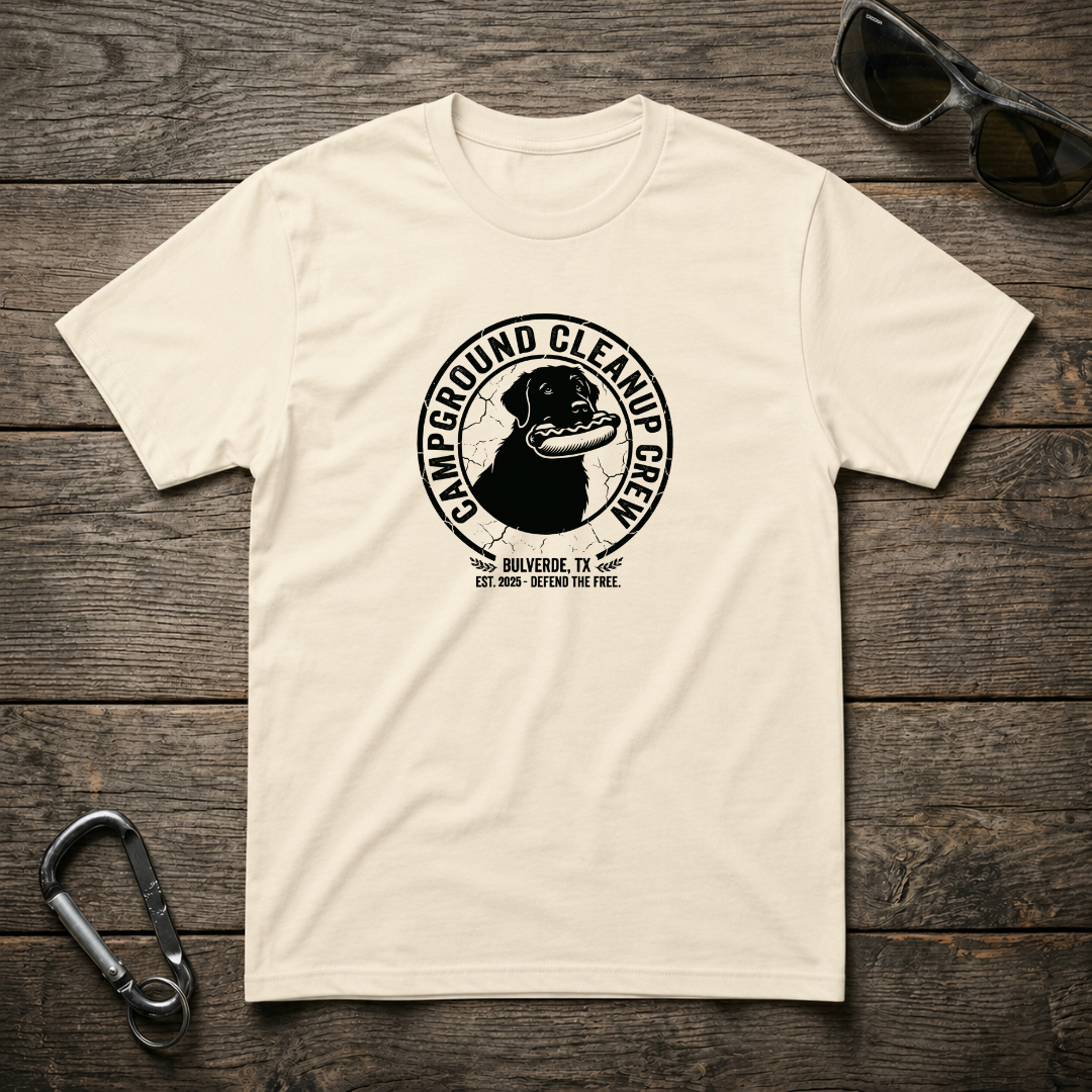 Campground Cleanup Dog Crew T-Shirt