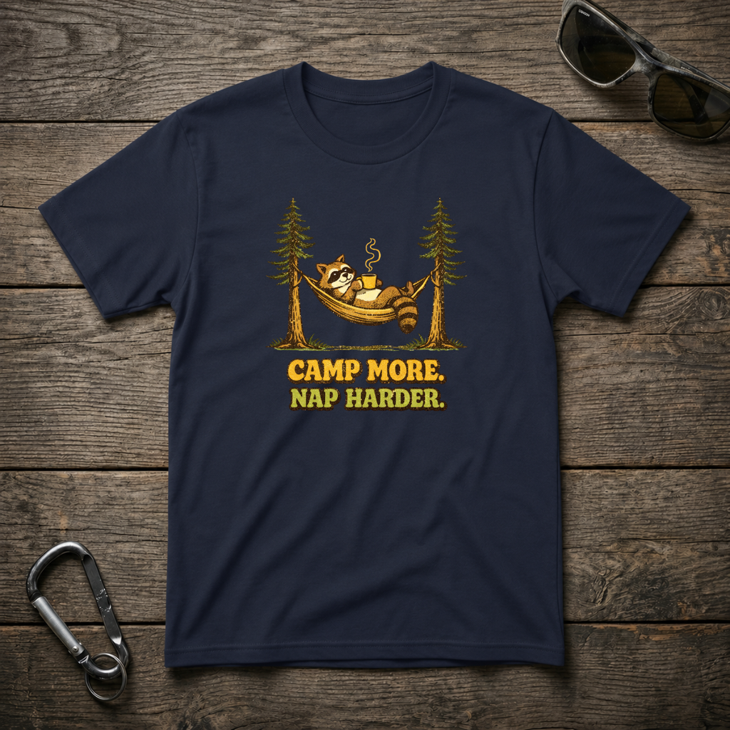 Camp More, Nap Harder T-Shirt
