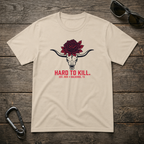 Hard To Kill Long Horn Skull T-Shirt