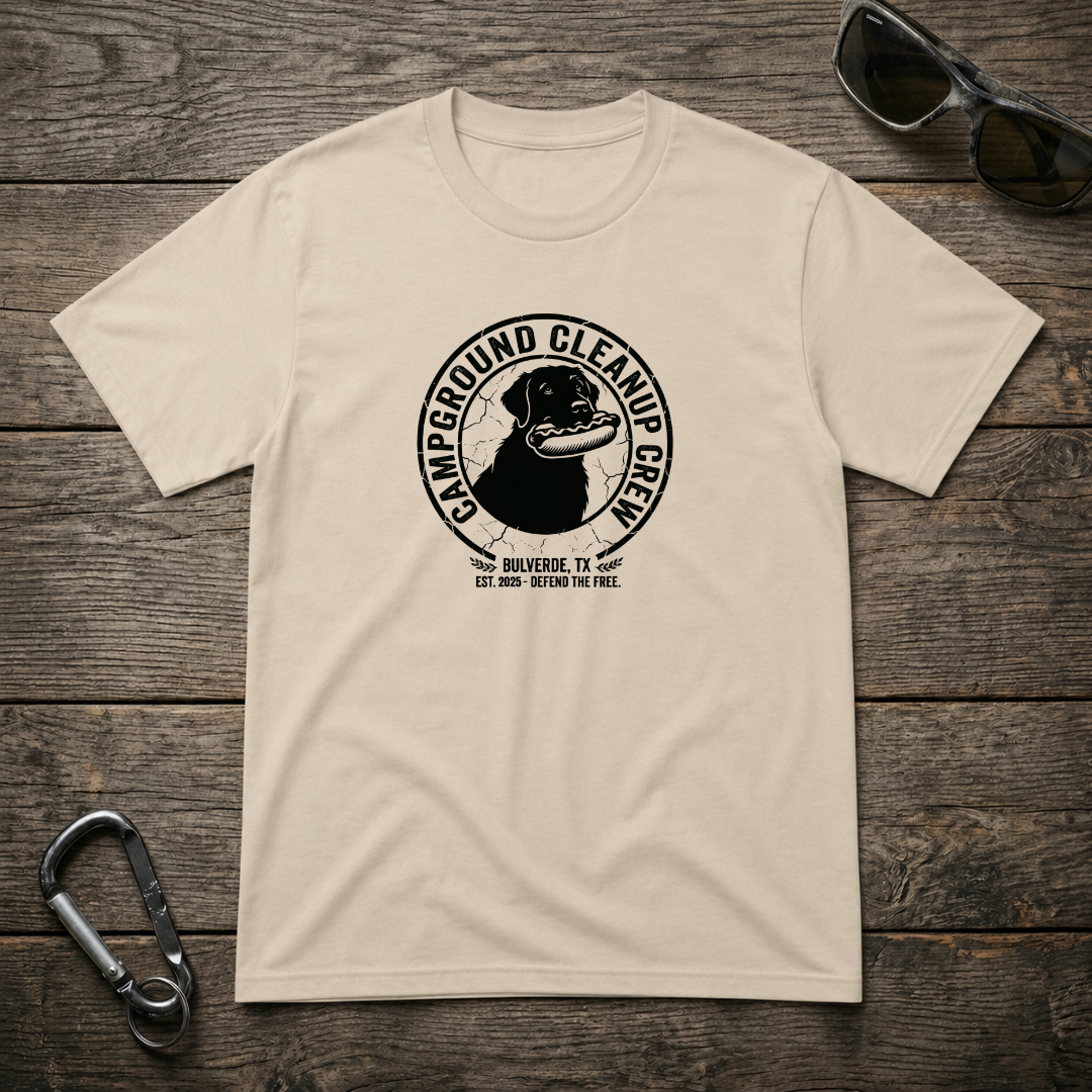 Campground Cleanup Dog Crew T-Shirt