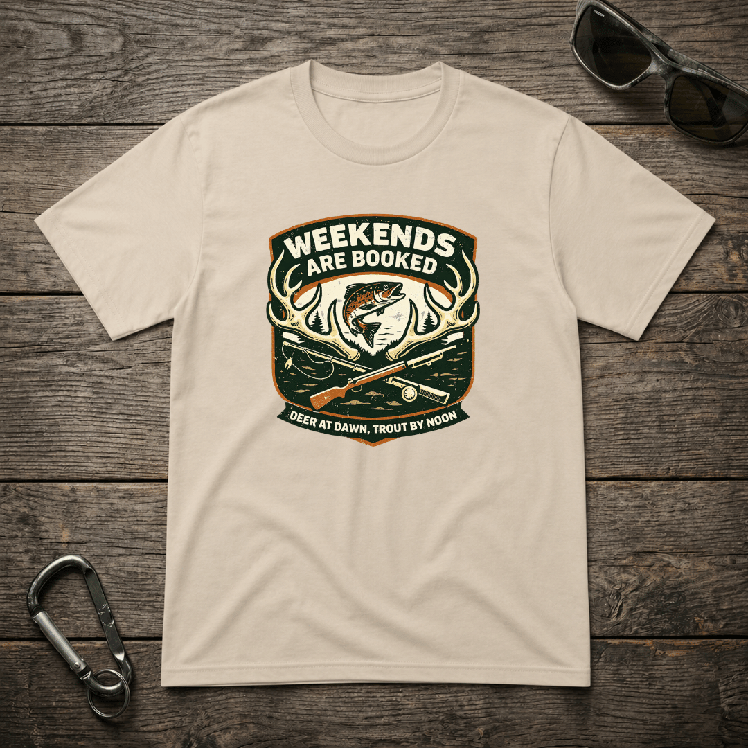 Weekends Are Booked Camping T-Shirt