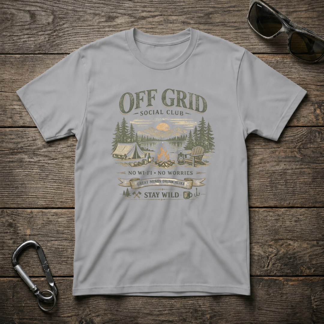 Off-Grid Social Camping T-Shirt