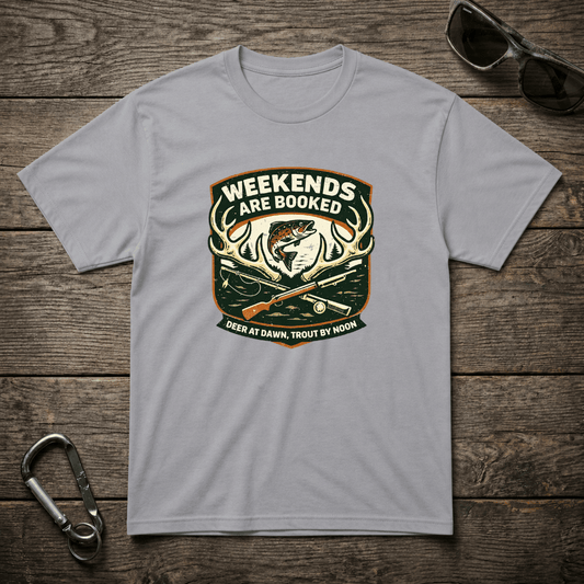 Weekends Are Booked Camping T-Shirt