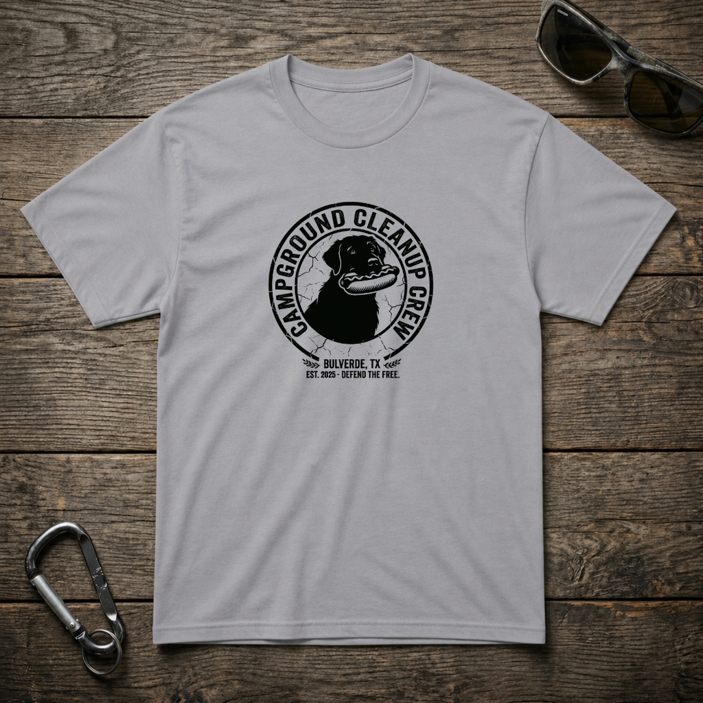 Campground Cleanup Dog Crew T-Shirt