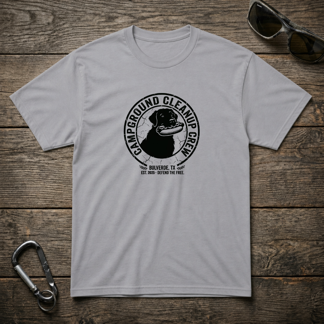 Campground Cleanup Dog Crew T-Shirt