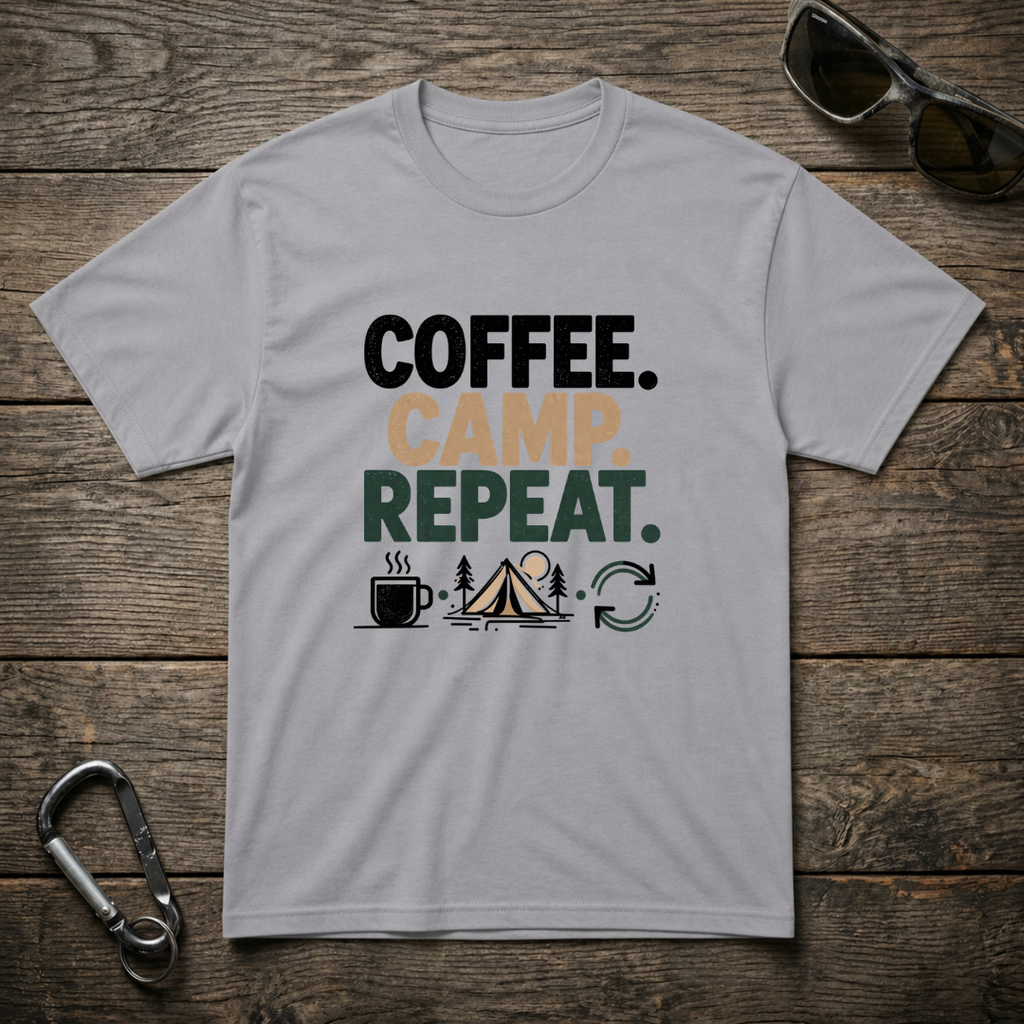 Camp. Coffee. Repeat. T-Shirt