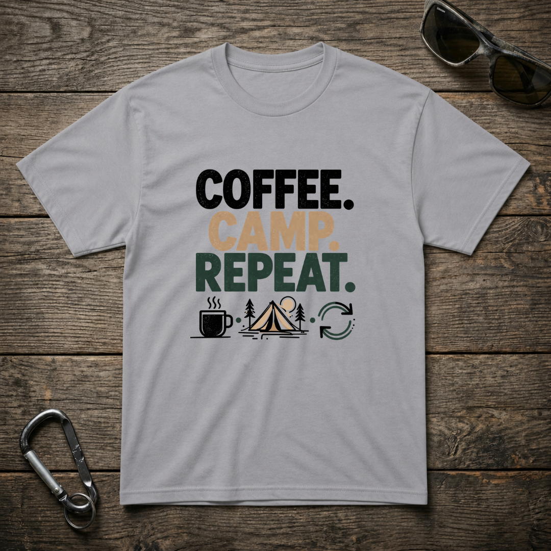 Camp. Coffee. Repeat. T-Shirt