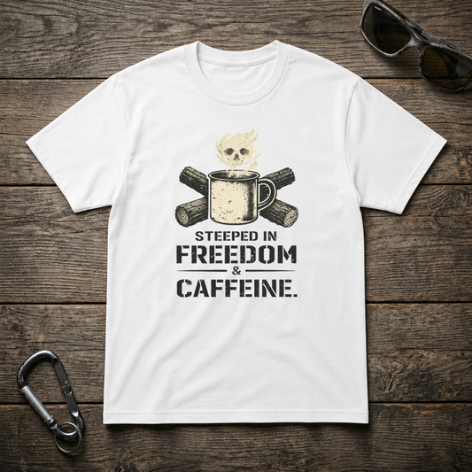 Steeped In Freedom & Caffeine T-Shirt
