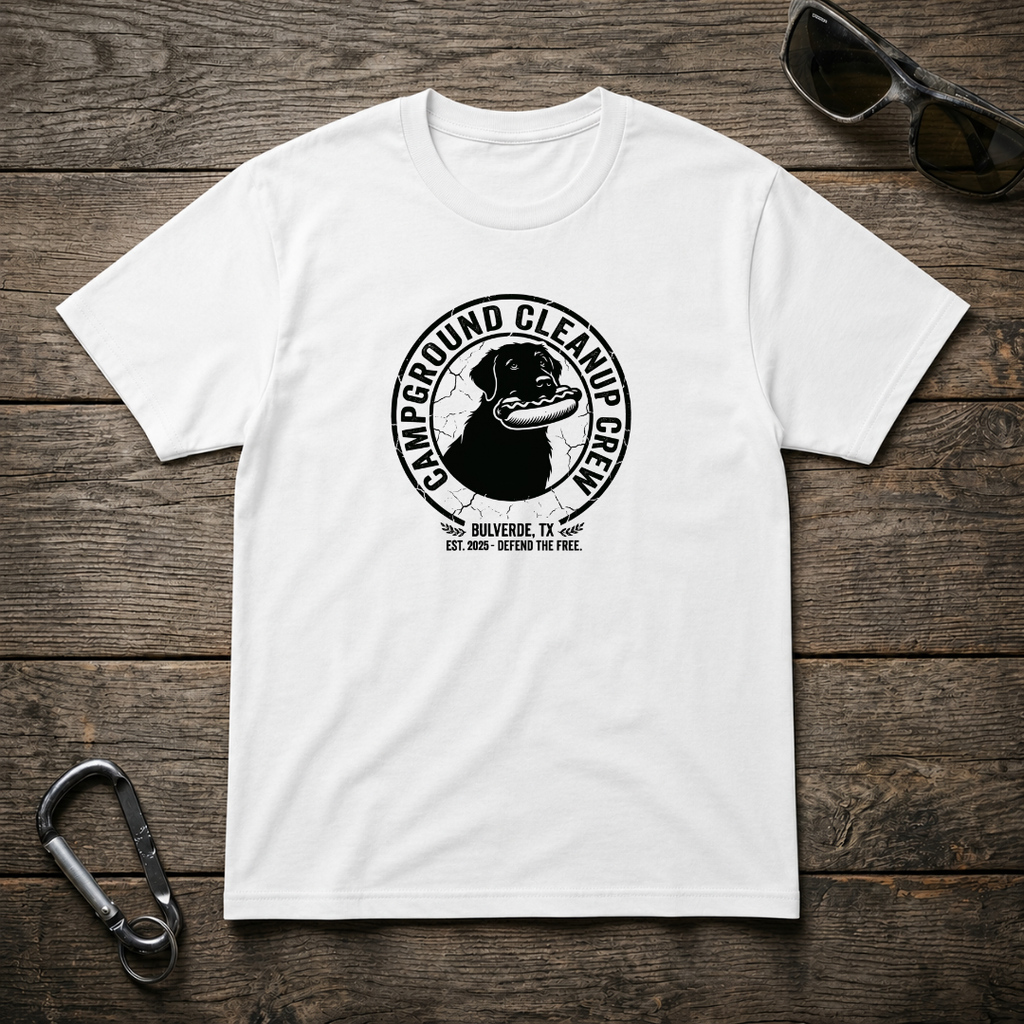 Campground Cleanup Dog Crew T-Shirt