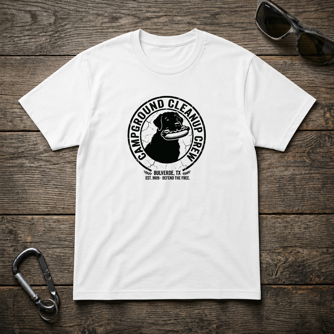 Campground Cleanup Dog Crew T-Shirt