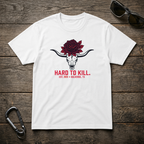 Hard To Kill Long Horn Skull T-Shirt