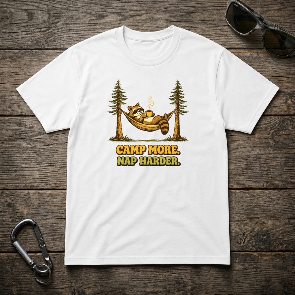 Camp More, Nap Harder T-Shirt